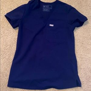 XXS NAVY FIGS SCRUB TOP